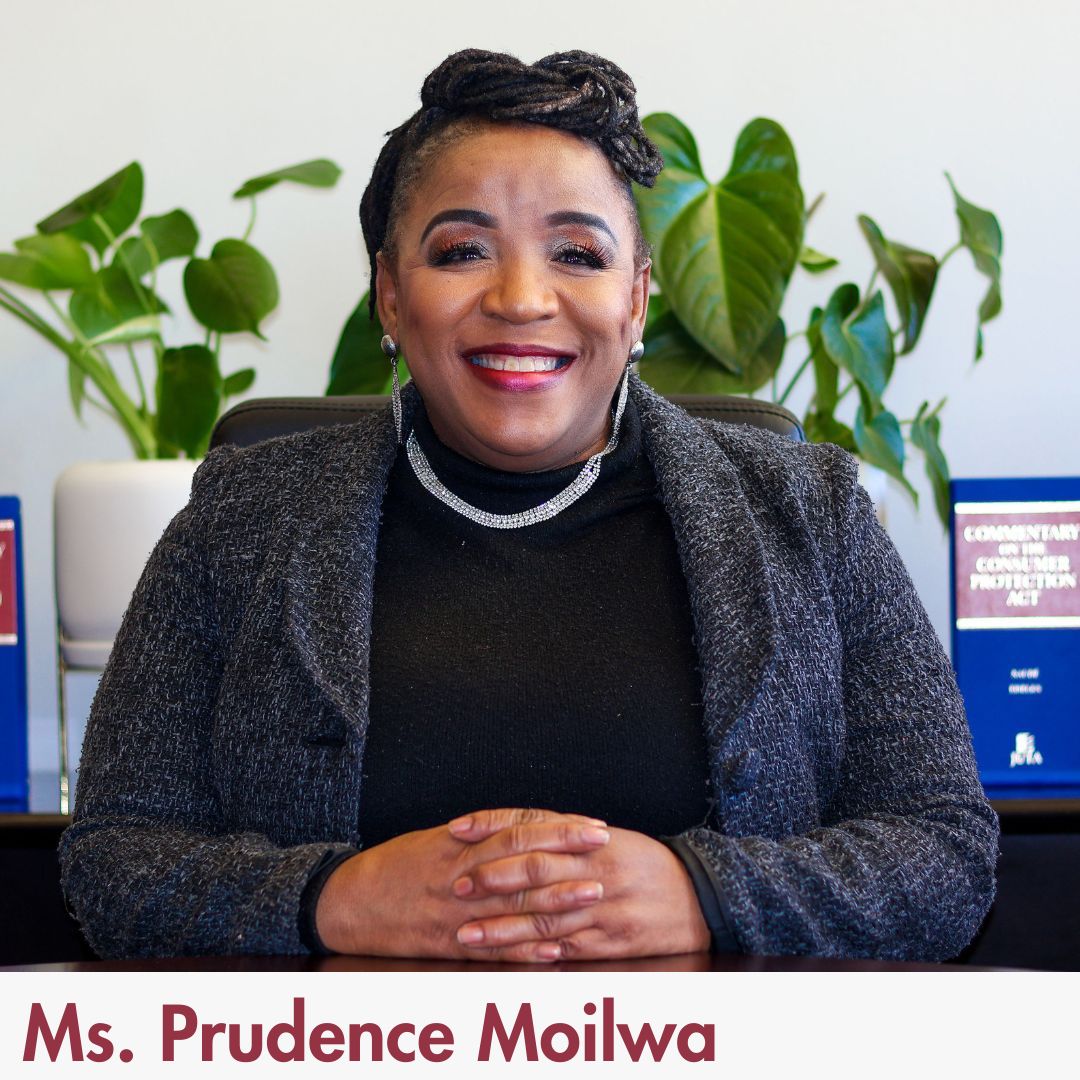 Photo of Ms Prudence Moilwa, Head of Division: Complaints and Investigations at the National Consumer Commission