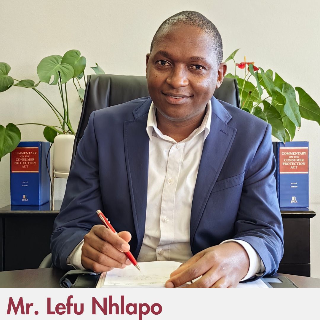Leadership - Photo of Mr Lefu Nhlapo, Acting Chief Financial Officer of the National Consumer Commission